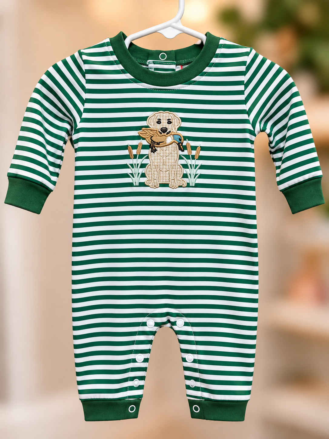 Lab/Duck Appliqué Romper BS
