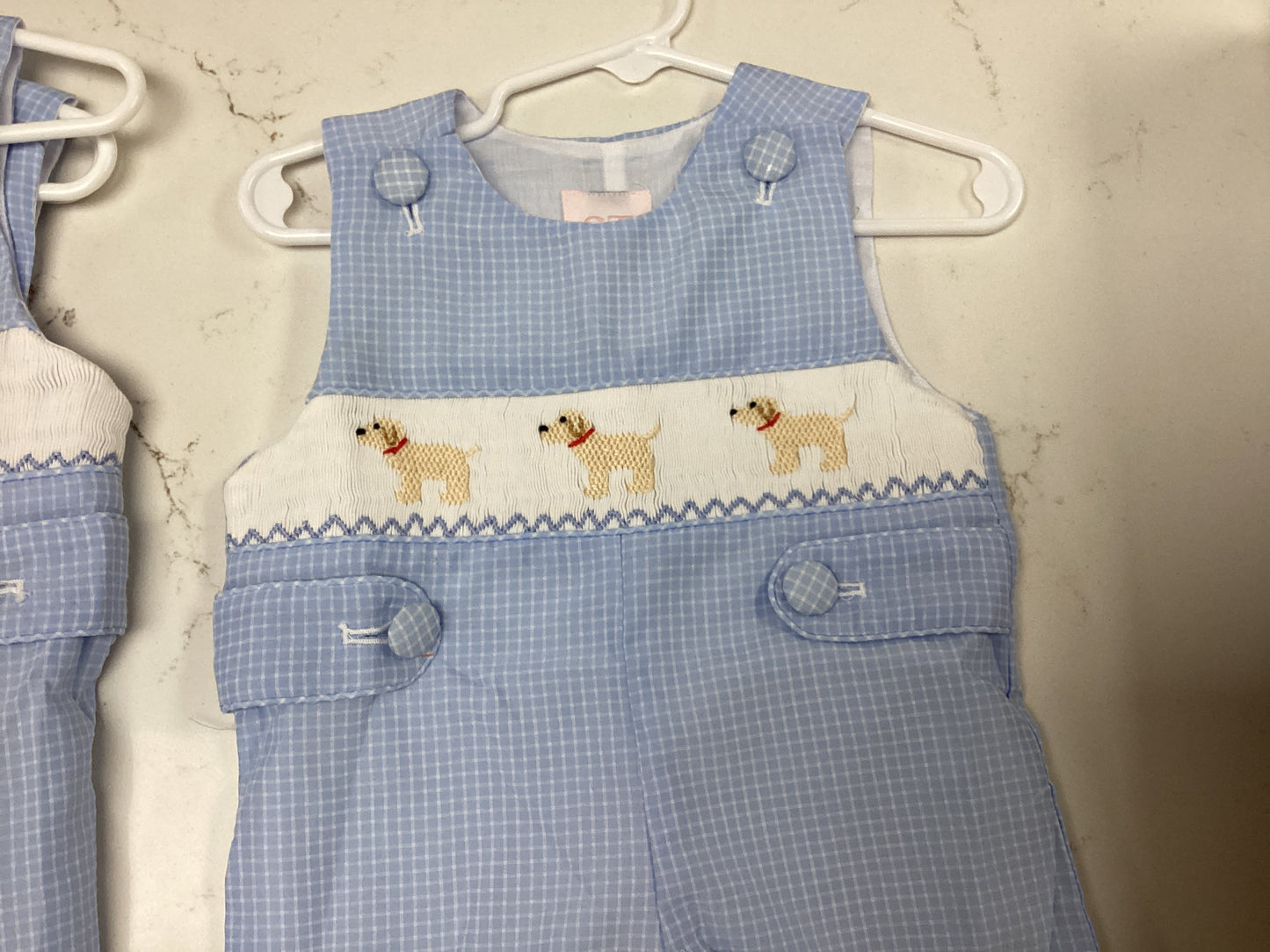 Shop Teeta Boys Smocked Puppy Romper
