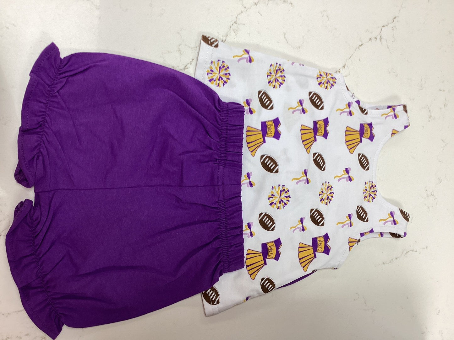 CR Varsity Purple Blaire Bow Set