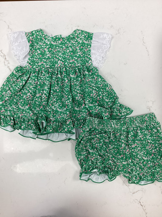 Little Lamb Green Floral Set