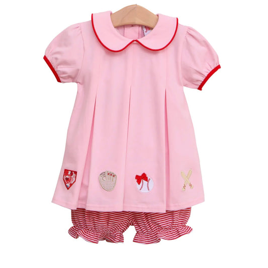 Home Run Pleat Bloomer Set