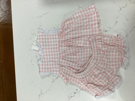 Little Lamb & Co Pink Gingham Set