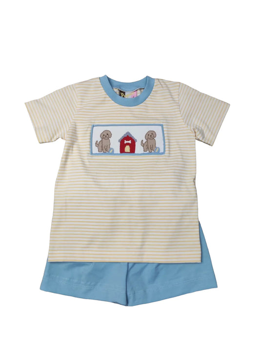 Puppy Pals Smocked Short Set BS