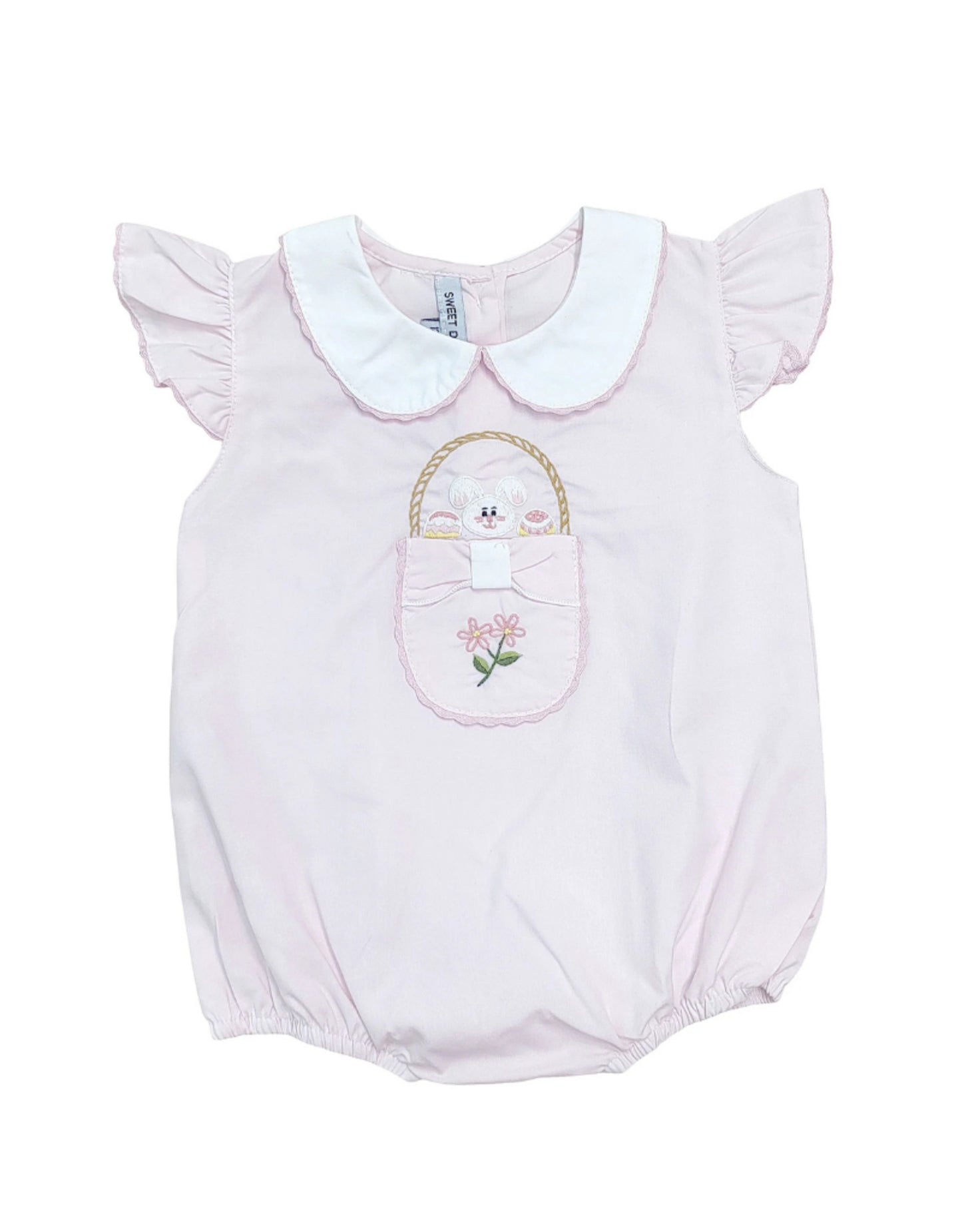 Bunny and Basket Pink Bubble