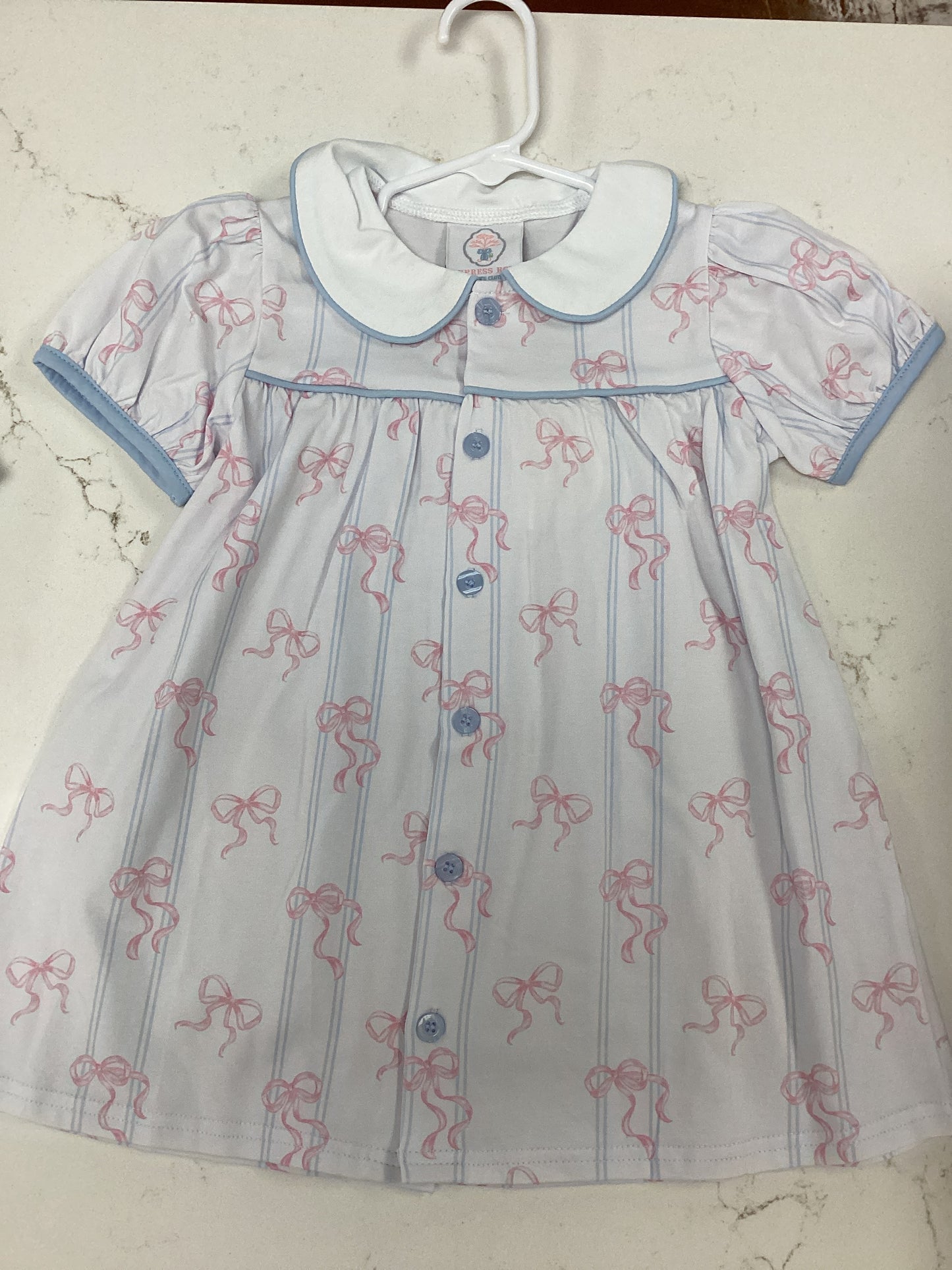 Cypress Row Bow Buttoned Dress