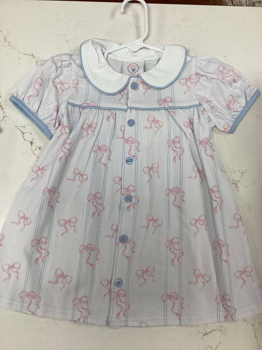 Cypress Row Bow Buttoned Dress