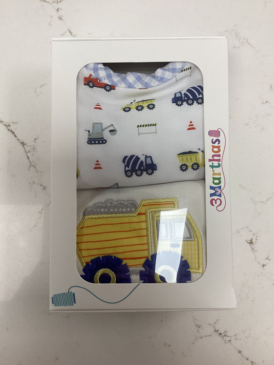Truck Bib & Burp Set