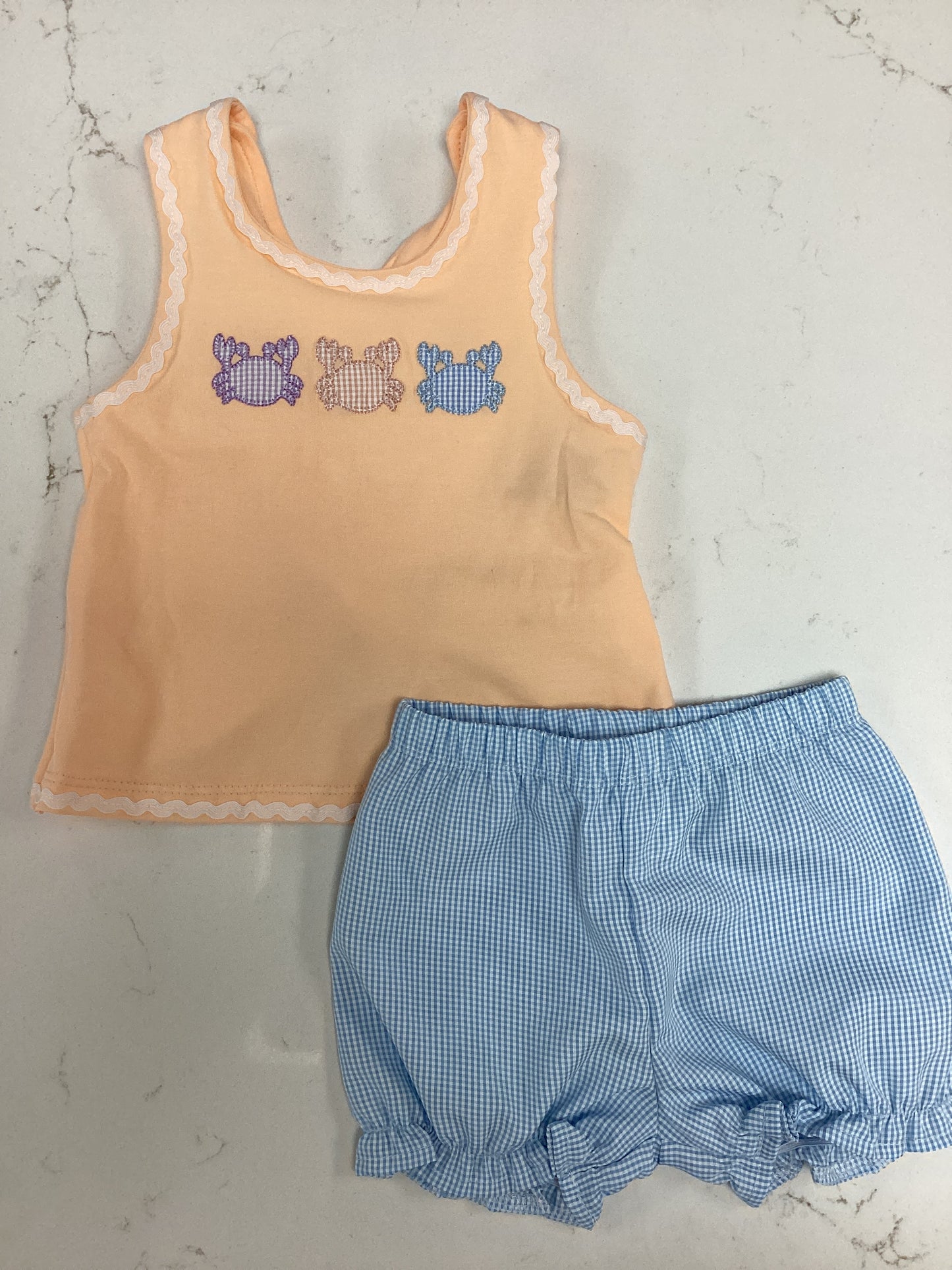 Pastel Crab Bloomer Set