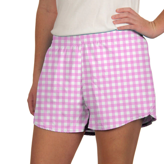 Pink Gingham Shorts