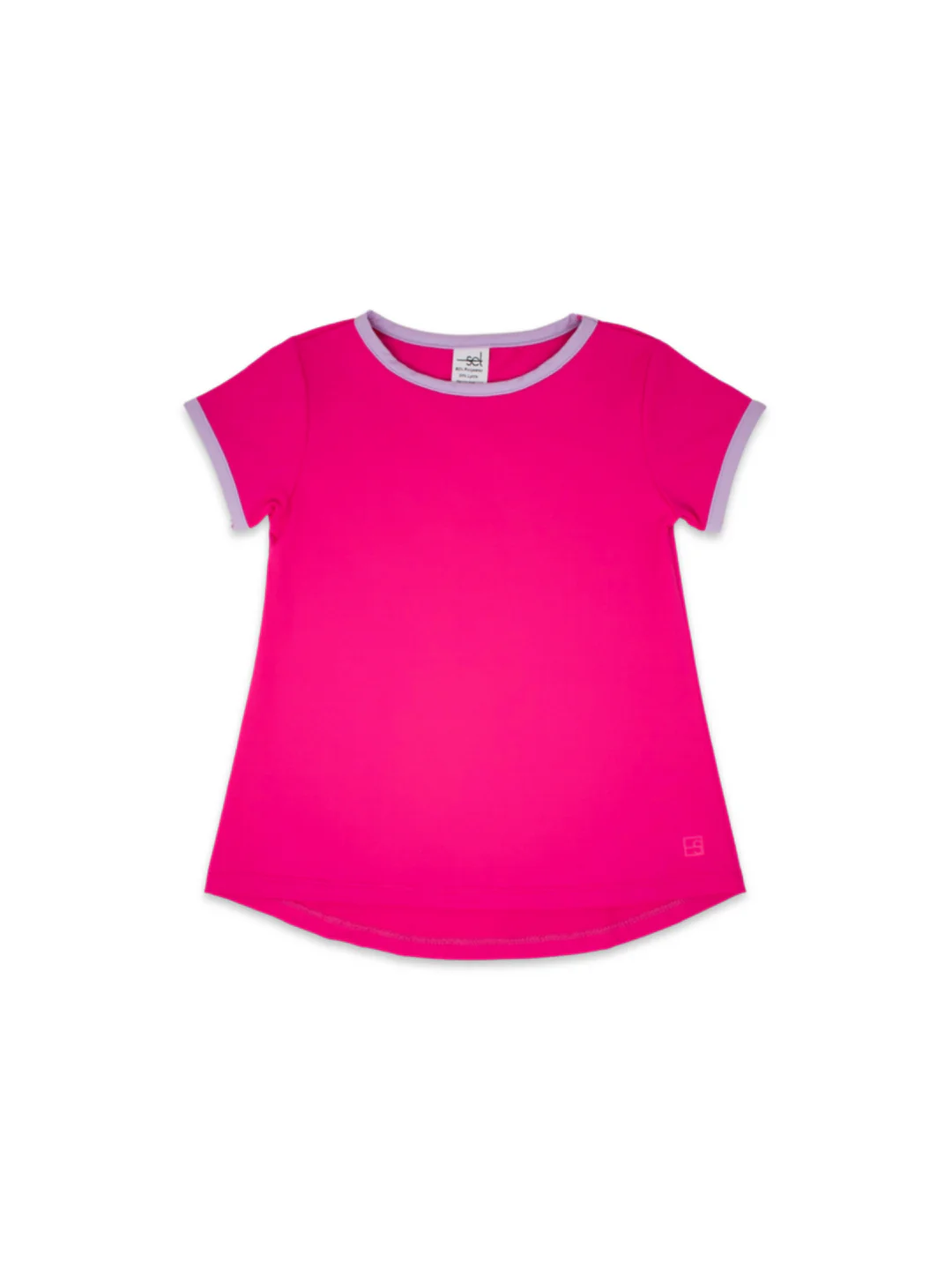 Bridget Basic Tee - Power Pink, Petal Purple