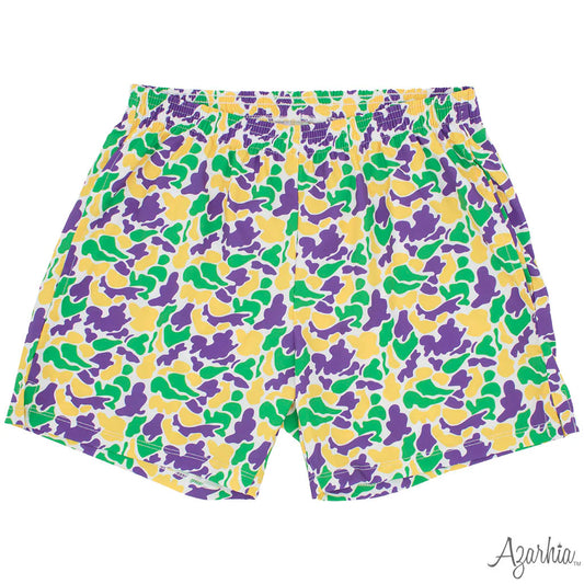Camo Mardi Gras Shorts AZ
