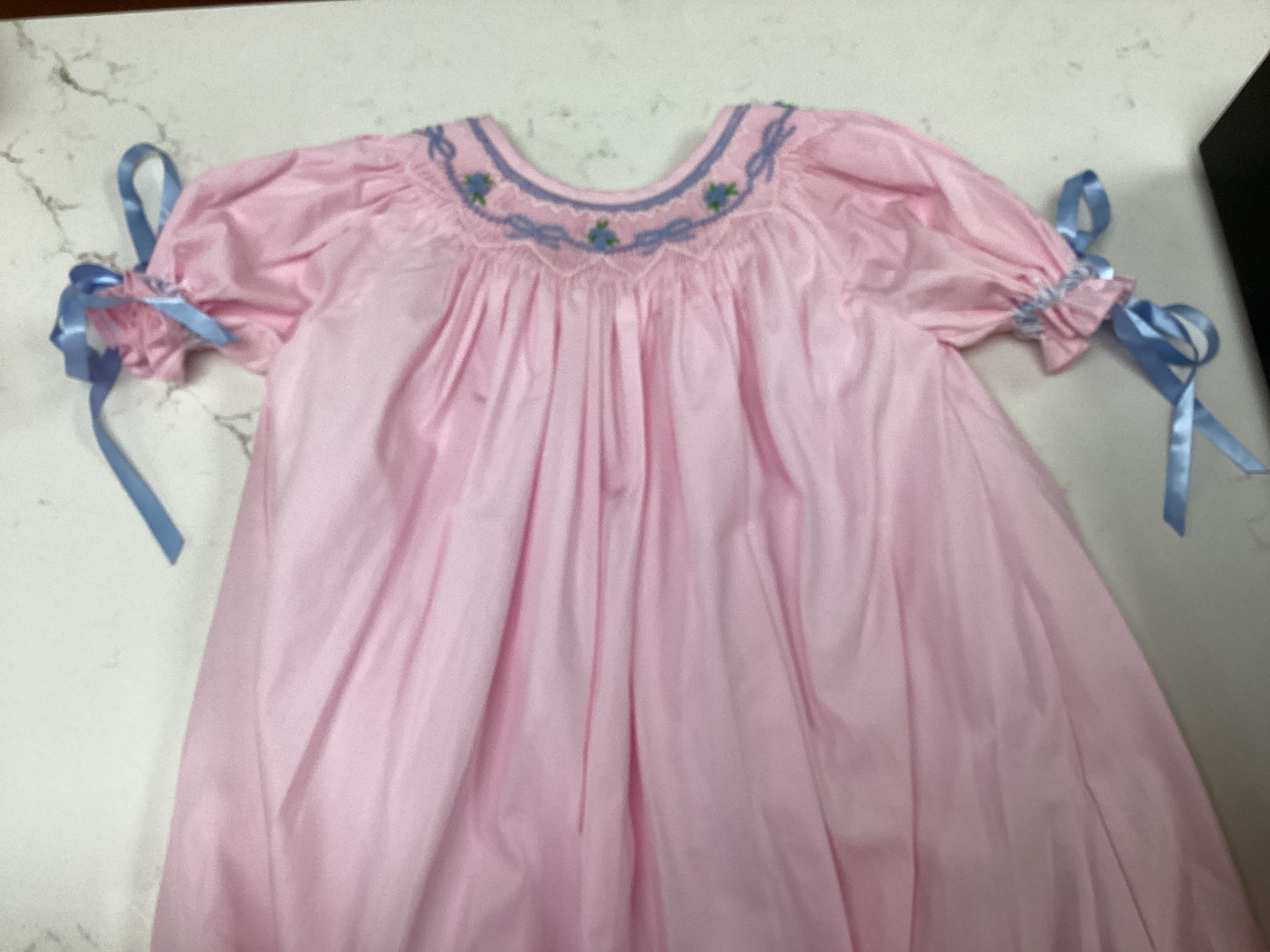 Little Lamb & Co. Pink Smocked Dress