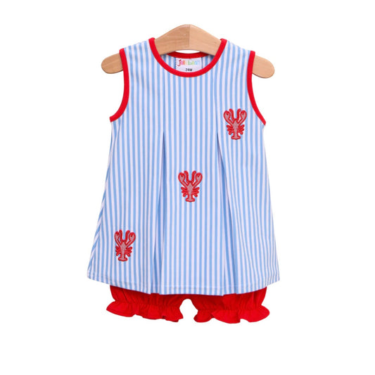 Crawfish Pleat Bloomer Set