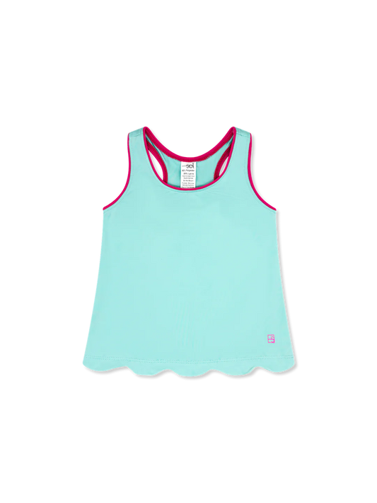 Riley Tank- Turquoise & Pink