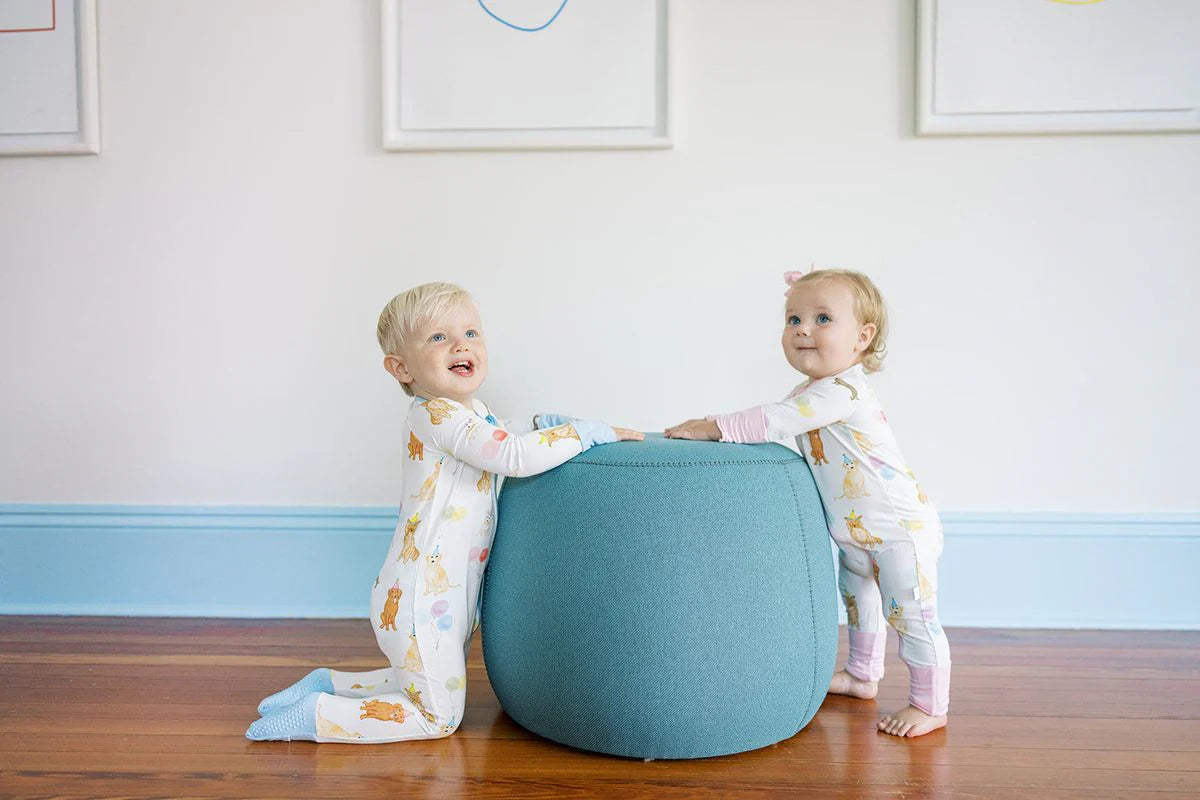 UT Dog Party Pink Girls Footie Pajama