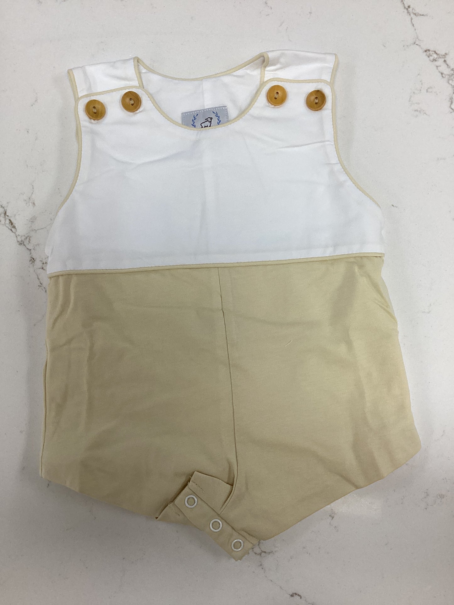 Little Lamb Tan Romper