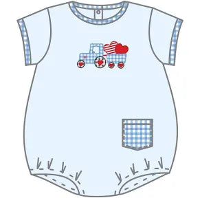 Full of Love Tractor Heart Bubble