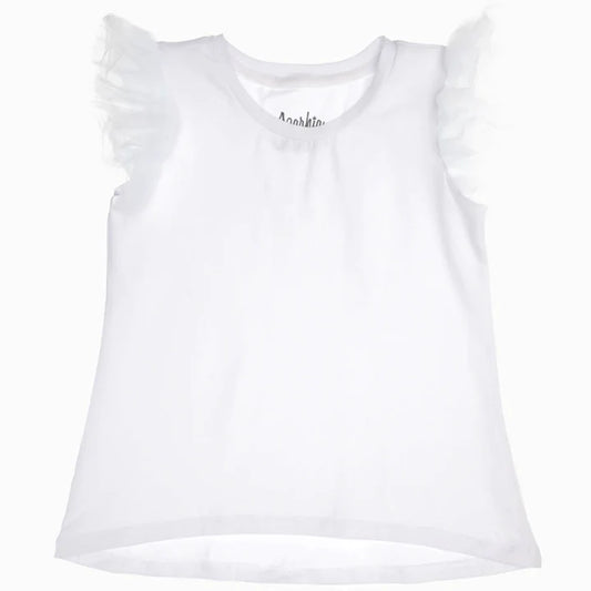 White Tulle Tee