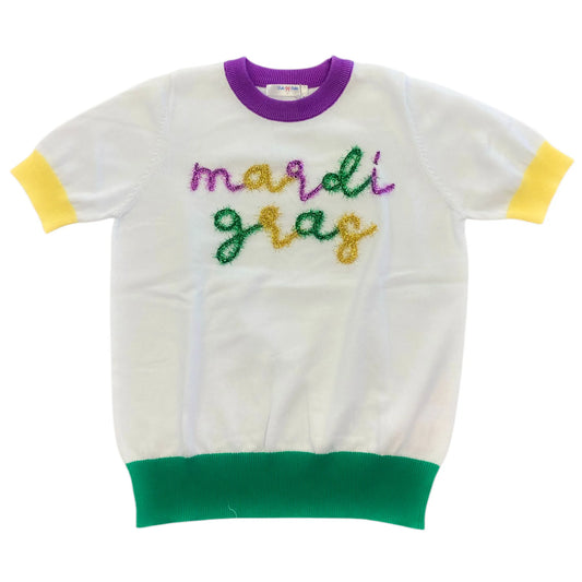 LB Mardi Gras Tinsel Shirt