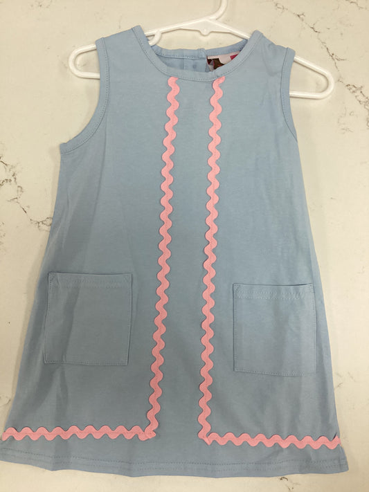 BS Blue & Pink Scalloped Dress
