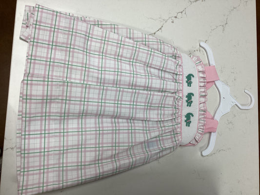 Krewe Girls Alligator Plaid Dress