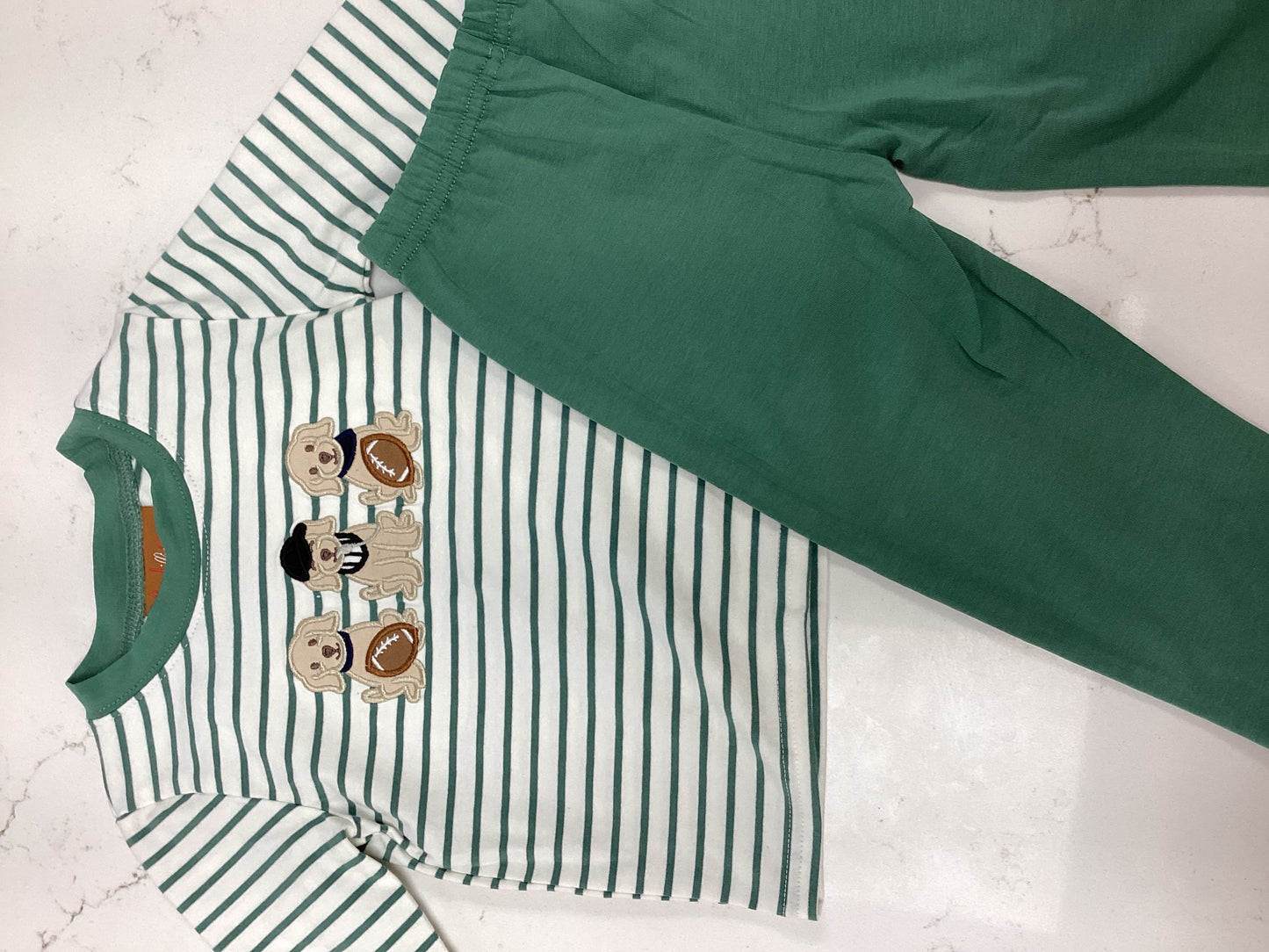 MJ Puppy Football Pants Set
