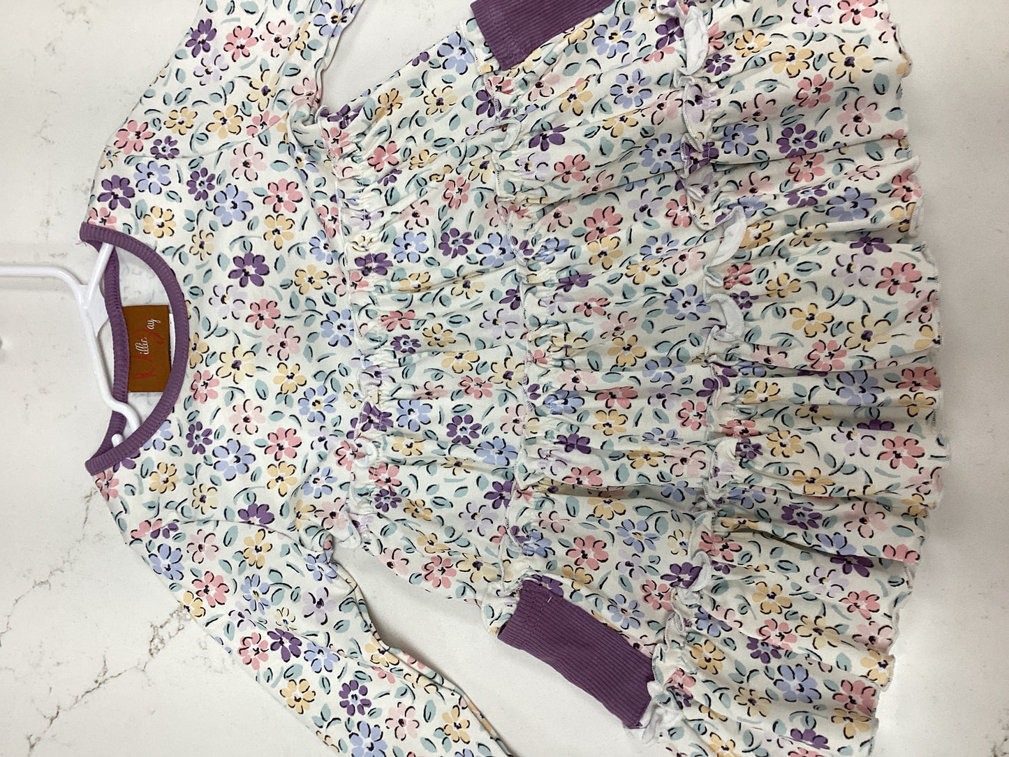 MJ Purple Pocket Floral Dress