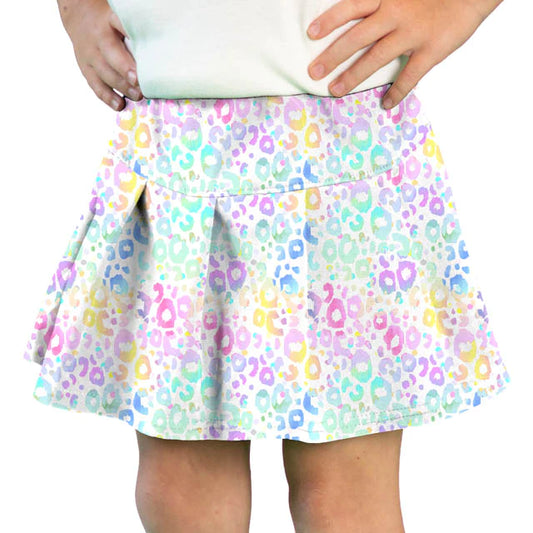 Pastel Leopard Skort