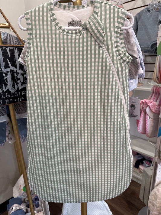 Sage Gingham Sleep Sack