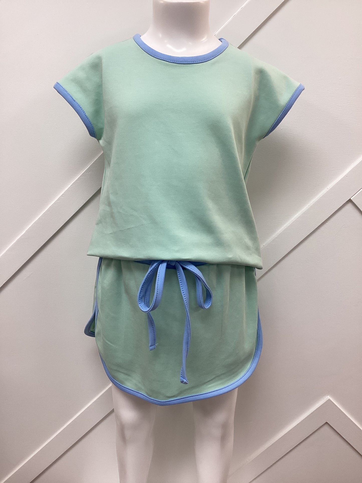Millie Jay Green & Blue Matching Set
