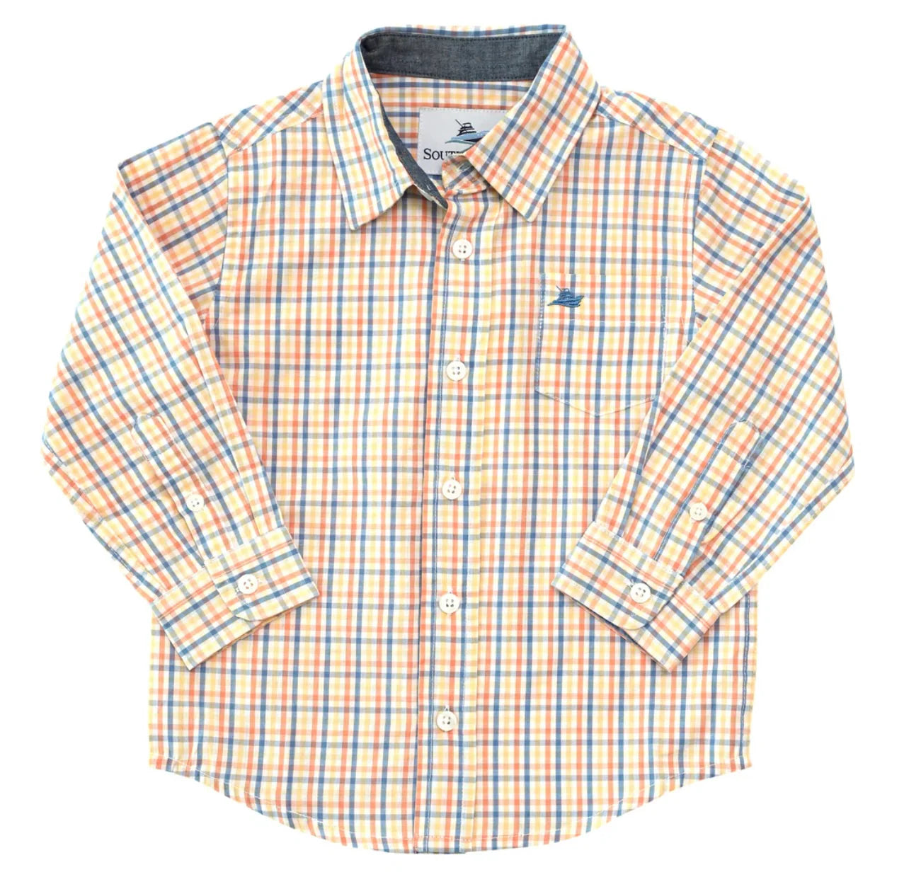Southbound Orange/Turq Dress Shirt