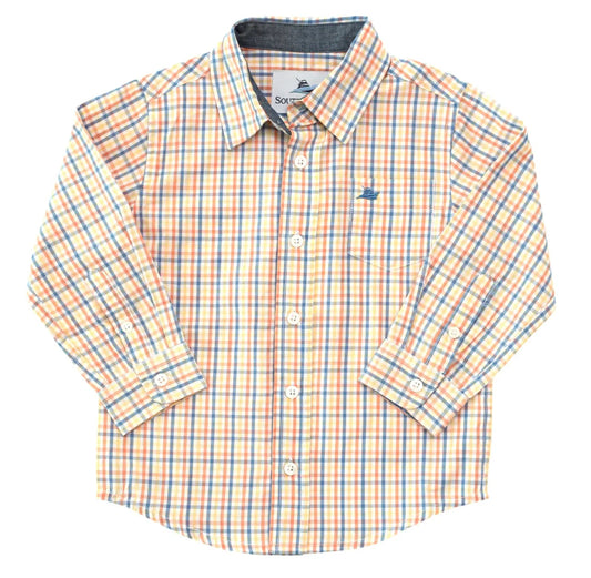 Southbound Orange/Turq Dress Shirt