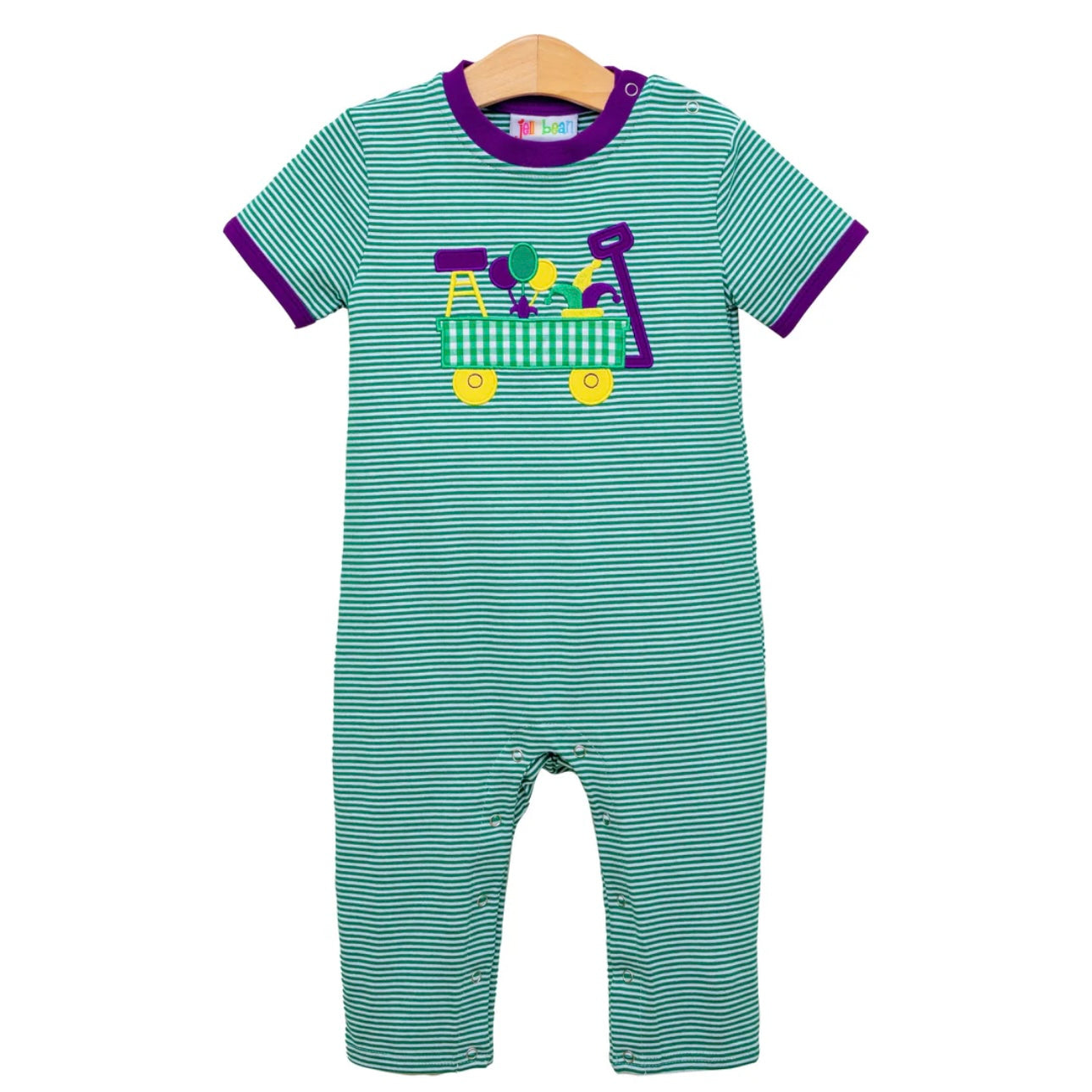 Parade Wagon Mardi Gras Romper