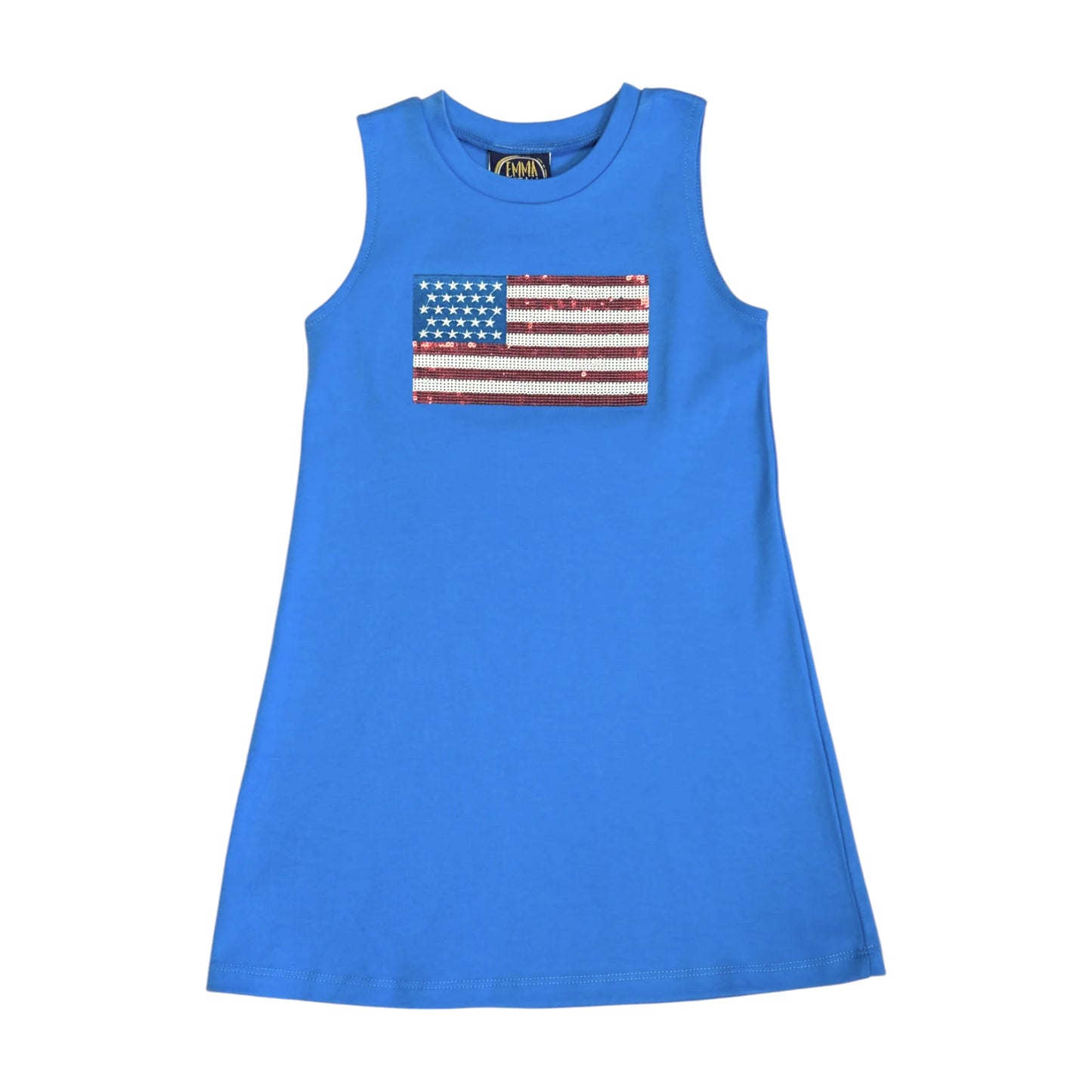 EJ Flag Appliqué Tank Dress