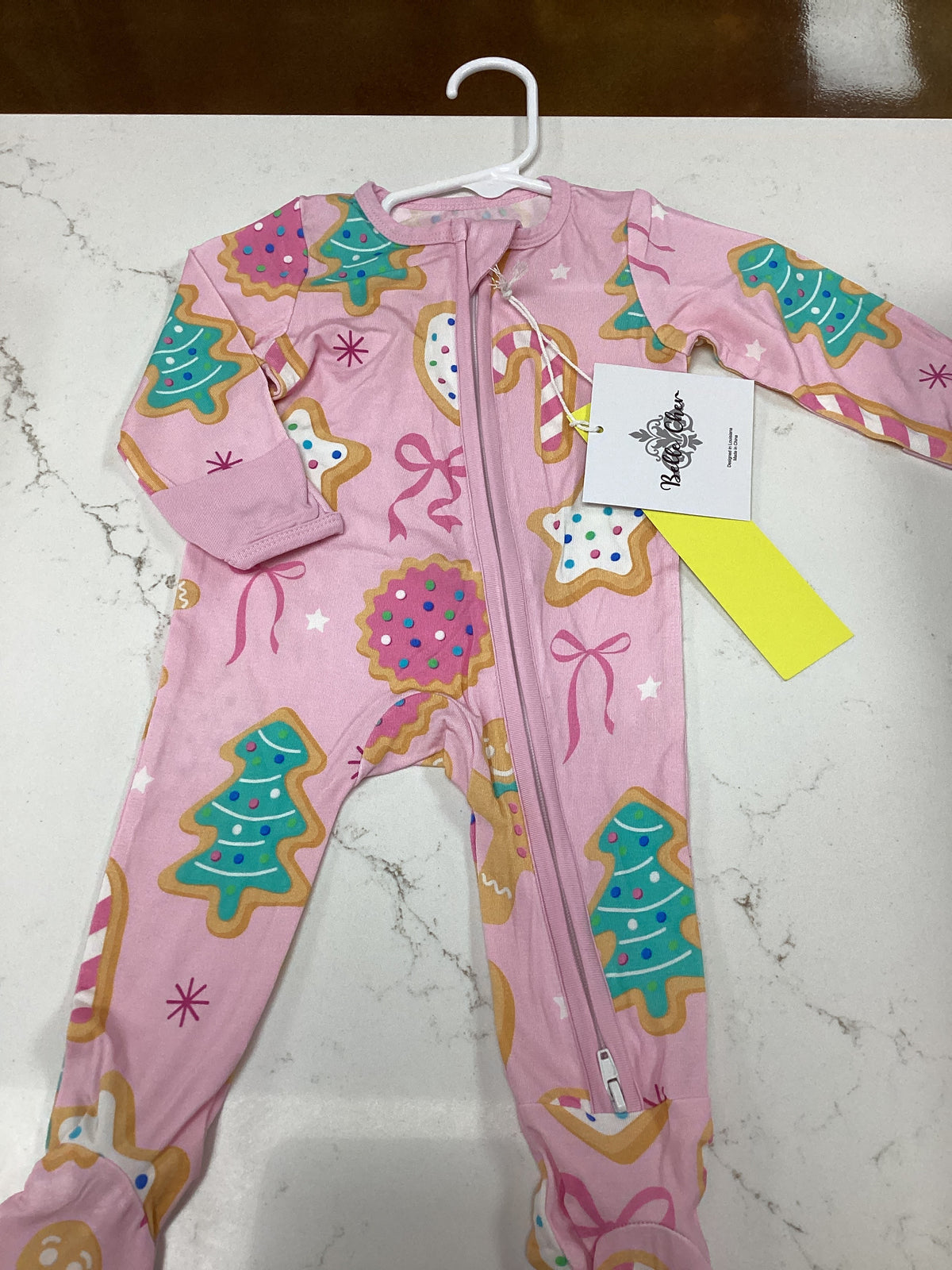 Belle Cher Christmas Cookie Onesie