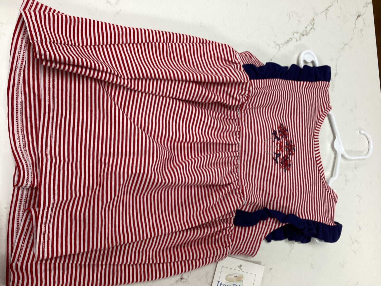 Itsy Bitsy Girls Patriotic Stripe Set