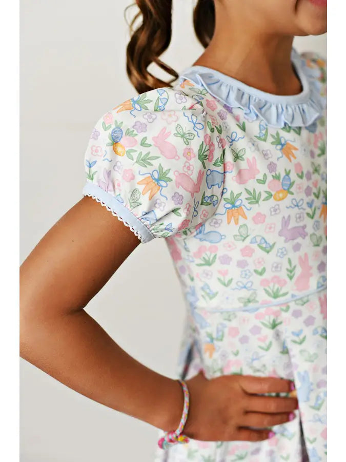 Swoon Girl Easter Pleat Dress