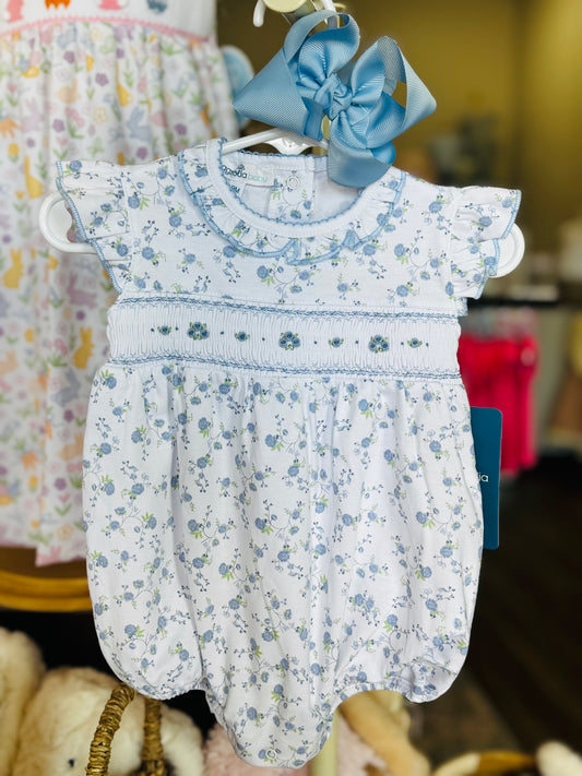 Skylar’s Classic Smocked Flutter Bubble