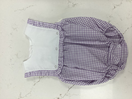 Baby Blessings Purple Gingham Bubble