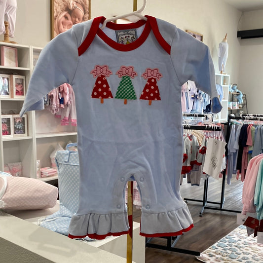 Christmas Tree Girl Romper