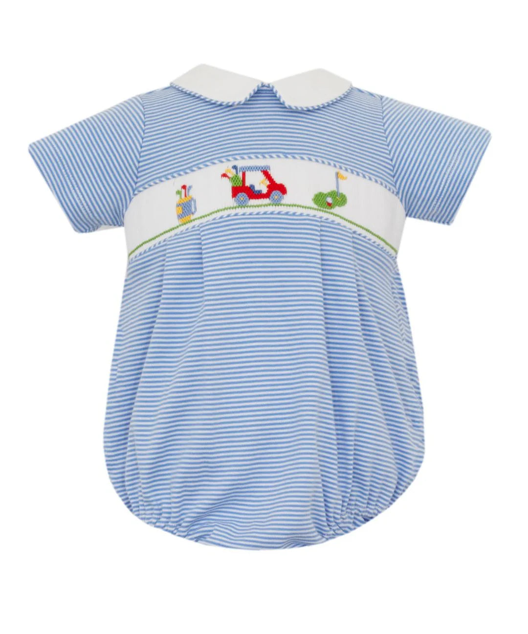 Golf Blue Stripe Knit Bubble
