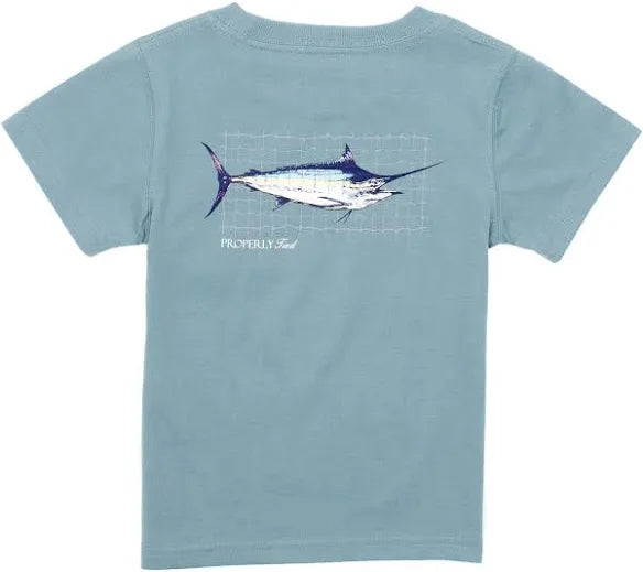 Swordfish SS Steel Blue Tee