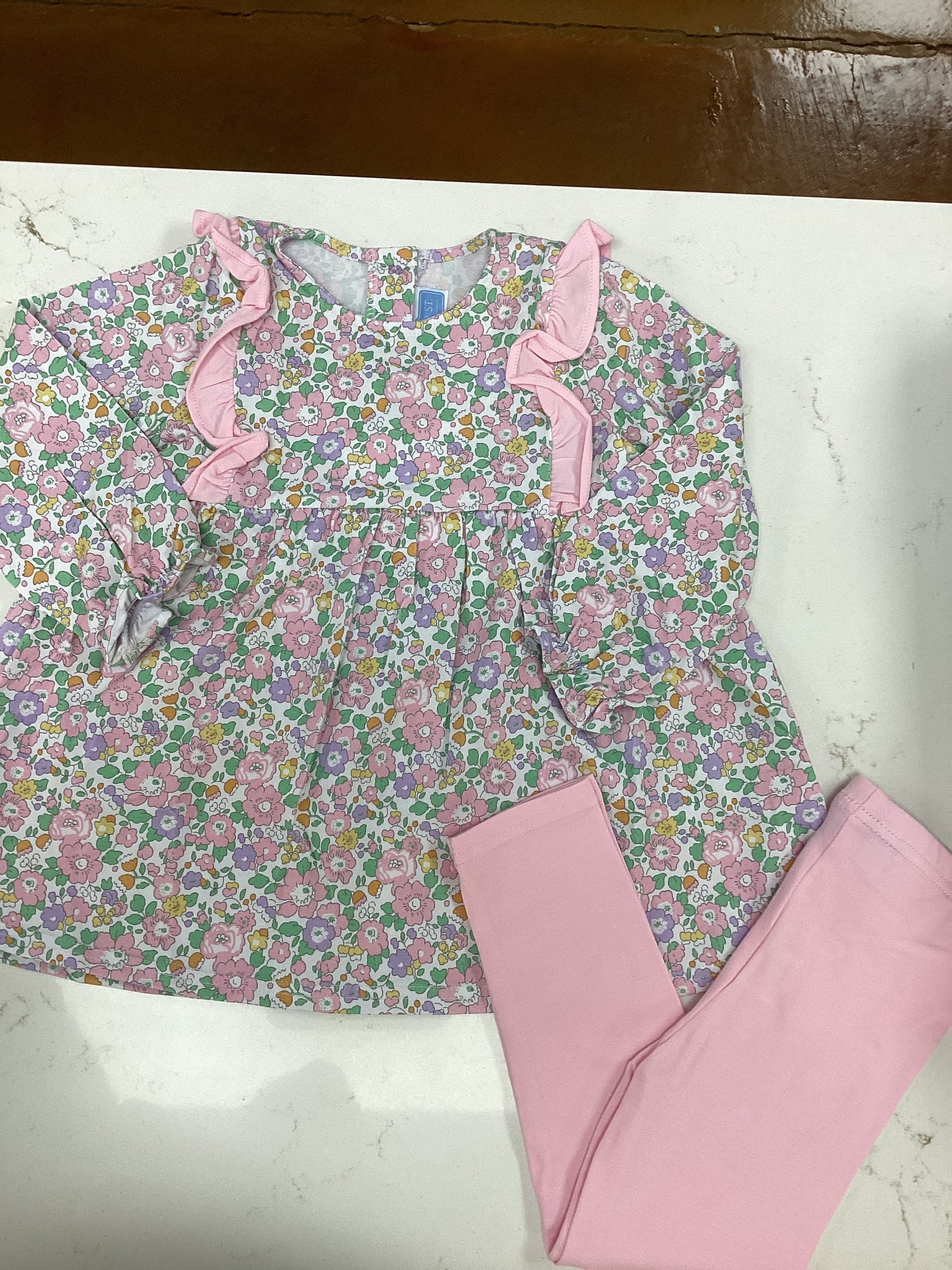 TS Ruffled Floral Pant Set