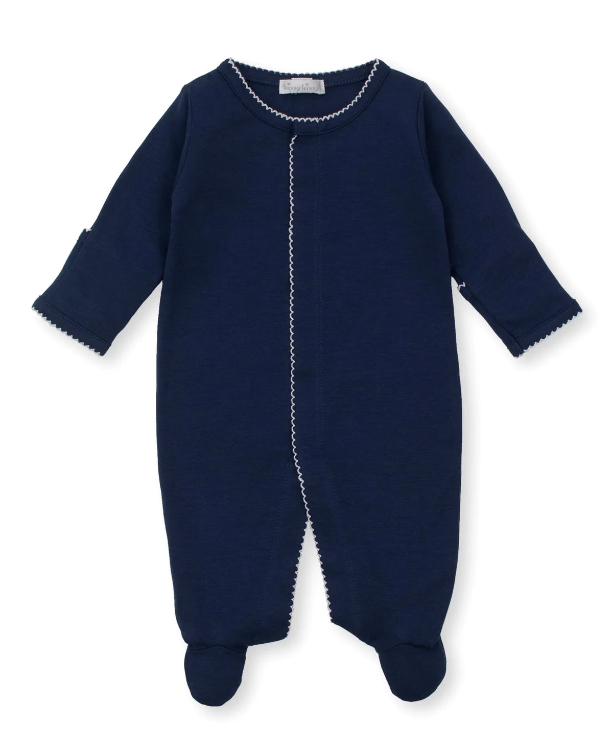 Navy Kissy Footie