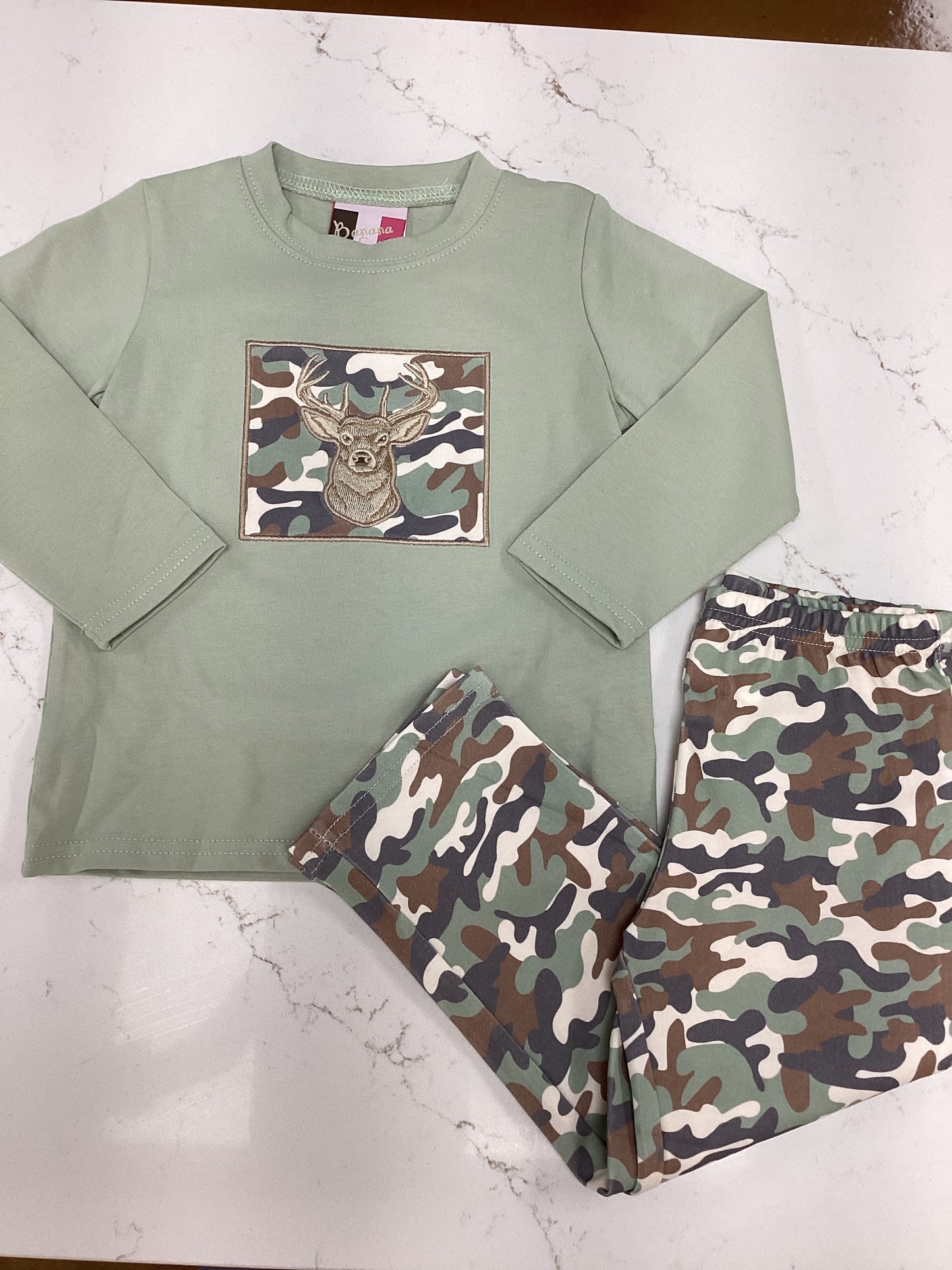 BS Green Camo Deer Pant Set