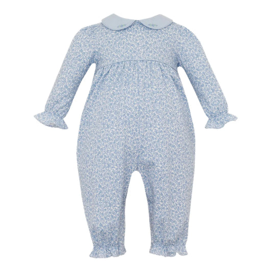 PB  Blue Liberty Floral Romper