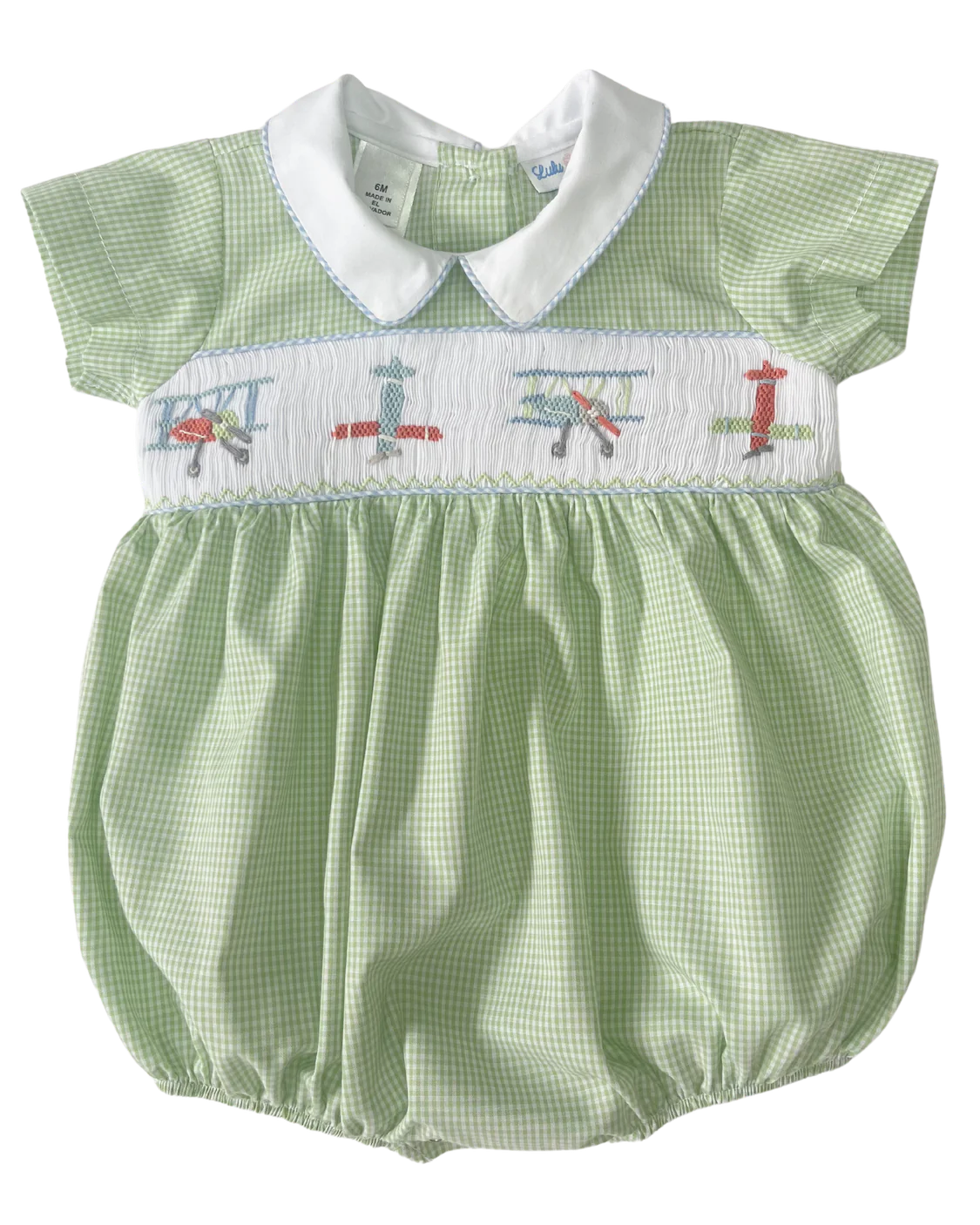 LB Airplane Smocked Bubble