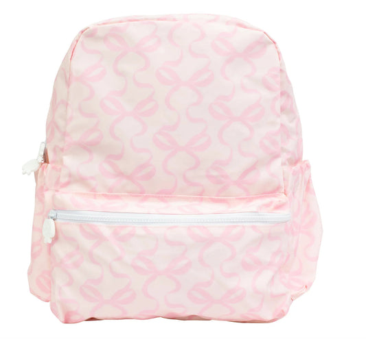 Apple of my Isla Pink Bow On Pink Large Backpack