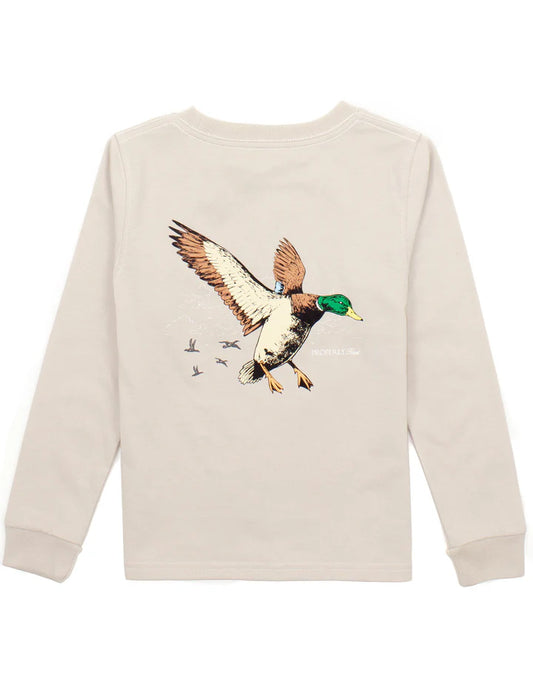 Boys Mallard Flight LS Linen Tee PP