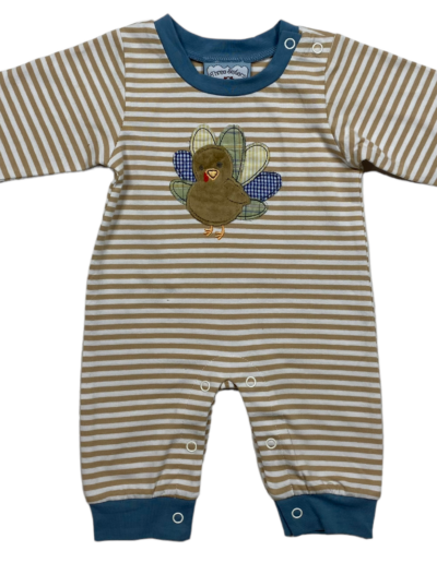 Turkey Appliqué Boy Romper TSB